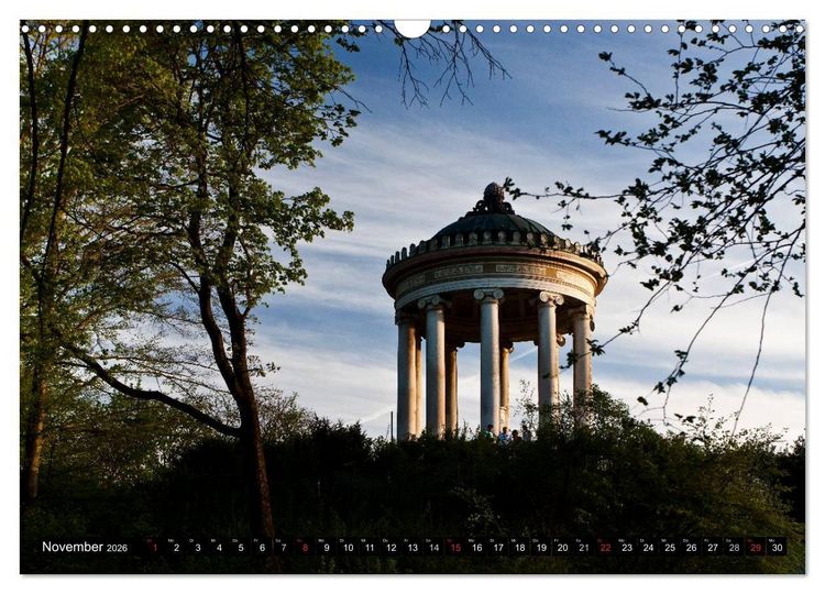 Produktbild: M&uuml;nchen - Die Sch&ouml;ne (Wandkalender 2026 DIN A3 quer), CALVENDO Monatskalender