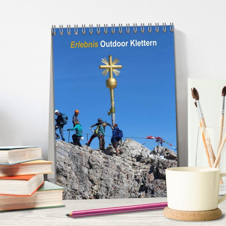 Produktbild: Erlebnis Outdoor Klettern (Tischkalender 2026 DIN A5 hoch), CALVENDO Monatskalender