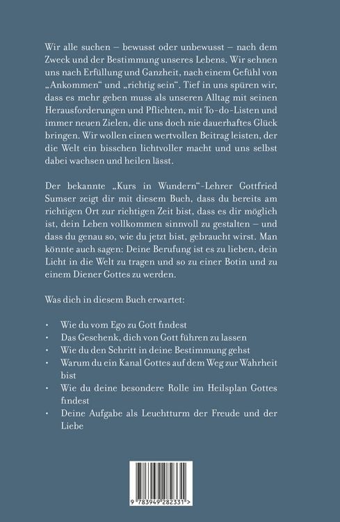 Produktbild: Lebe deine Bestimmung mit dem "Kurs in Wundern"