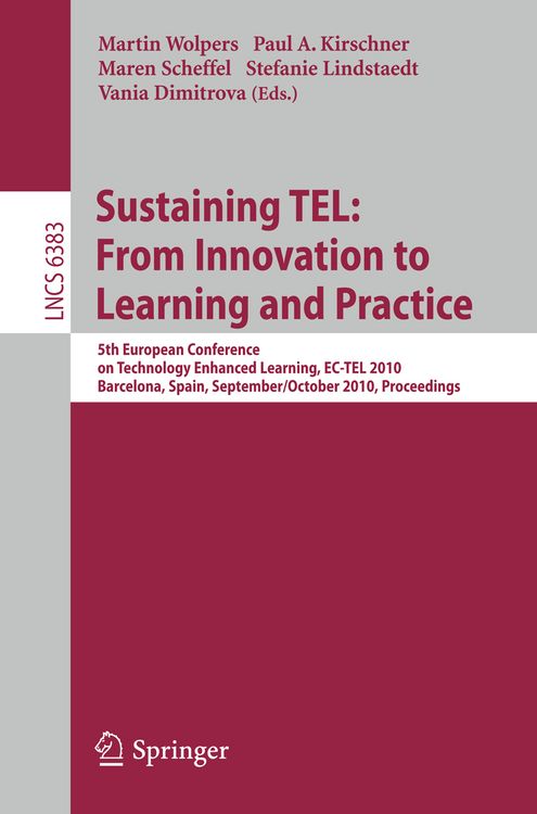 Produktbild: Sustaining TEL: From Innovation to Learning and Practice