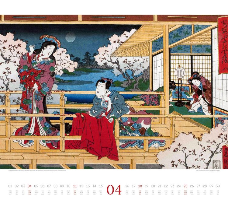 Produktbild: Hokusai Kalender 2027 | Hiroshige, Kuniyoshi, Kunisada
