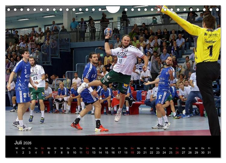 Produktbild: Handball Bundesliga - HSG Wetzlar (Wandkalender 2026 DIN A4 quer), CALVENDO Monatskalender
