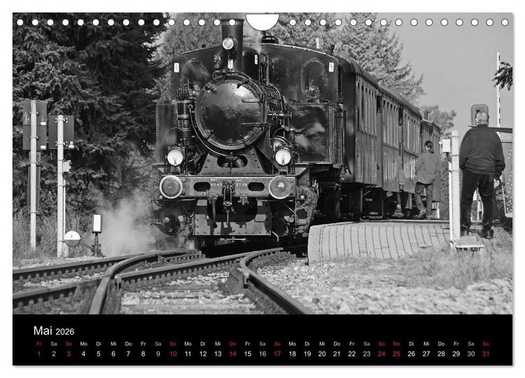 Produktbild: Mein Dampfbahnkalender 2026 (Wandkalender 2026 DIN A4 quer), CALVENDO Monatskalender
