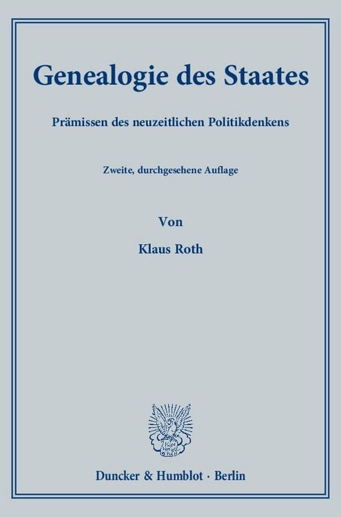 Produktbild: Genealogie des Staates.