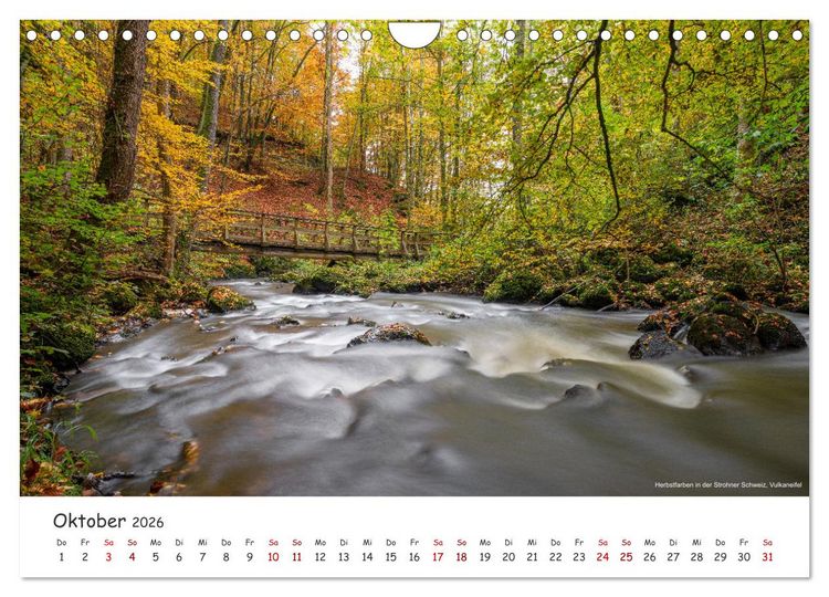 Produktbild: Heimat Entdecken: Eifel - Stille Maare und rauschende Wasser (Wandkalender 2026 DIN A4 quer), CALVENDO Monatskalender