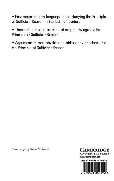 Produktbild: The Principle of Sufficient Reason