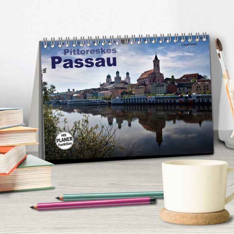 Produktbild: Pittoreskes Passau (Tischkalender 2026 DIN A5 quer), CALVENDO Monatskalender