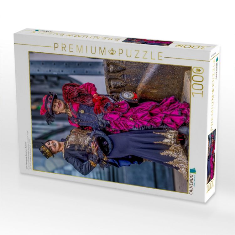 Produktbild: CALVENDO Puzzle Zwei Steampunk-Ikonen am Bahnhof | 1000 Teile Lege-Gr&ouml;&szlig;e 64x48cm Foto-Puzzle f&uuml;r gl&uuml;ckliche Stunden