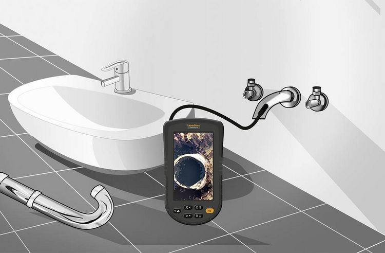 Produktbild: Videoinspektionssystem VideoPocket HD Kabel-L.1m Kamerakopf-D.5,2mm LASERLINER