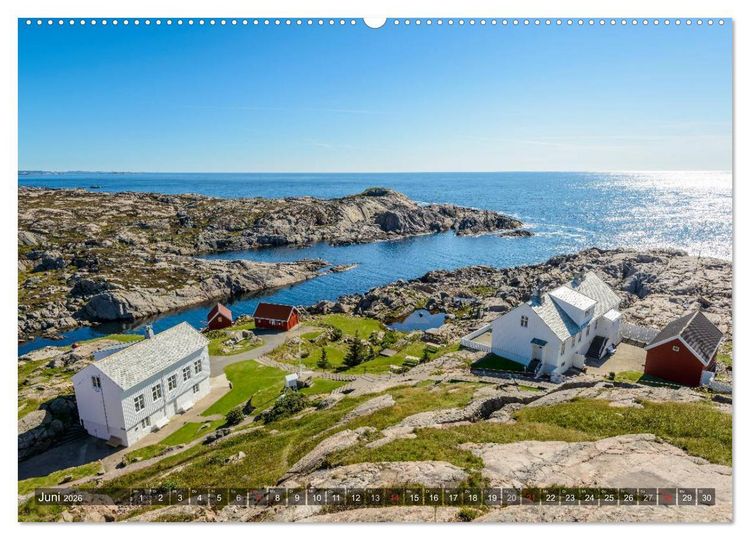 Produktbild: Norwegens S&uuml;den (hochwertiger Premium Wandkalender 2026 DIN A2 quer), Kunstdruck in Hochglanz