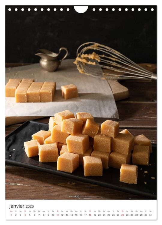 Produktbild: Gourmandises - Art culinaire (Calendrier mural 2026 DIN A4 horizontal), CALVENDO calendrier mensuel
