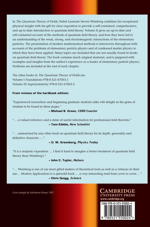 Produktbild: The Quantum Theory of Fields V2