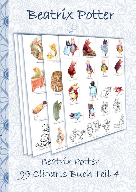 Produktbild: Beatrix Potter 99 Cliparts Buch Teil 4 ( Peter Hase )