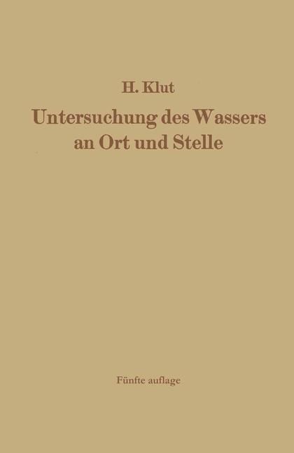 Produktbild: Untersuchung des Wassers an Ort und Stelle