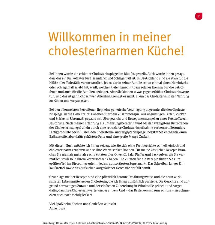 Das einfachste Cholesterin-Kochbuch aller Zeiten
