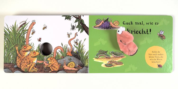 Produktbild: Superwurm-Fingerpuppenbuch
