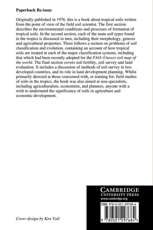 Produktbild: Tropical Soils & Soil Survey