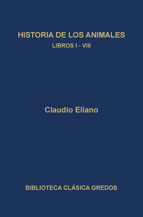 Produktbild: Historia de los animales. Libros I-VIII