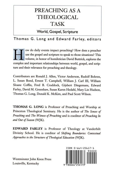 Produktbild: Preaching as a Theological Task