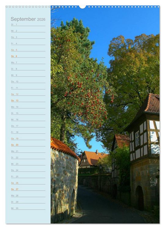 Produktbild: Ebern - lebenswerte Stadt in Franken (hochwertiger Premium Wandkalender 2026 DIN A2 hoch), Kunstdruck in Hochglanz