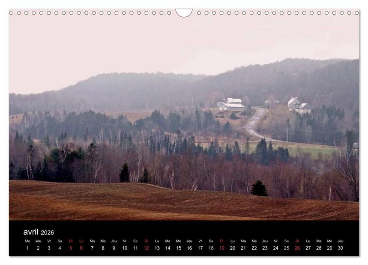Produktbild: Regard sur les saisons du Qu&eacute;bec (Calendrier mural 2026 DIN A3 vertical), CALVENDO calendrier mensuel