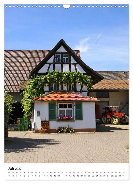 Produktbild: Trebur und die Deutsche Fachwerkstra&szlig;e (Wandkalender 2027 DIN A3 hoch), CALVENDO Monatskalender