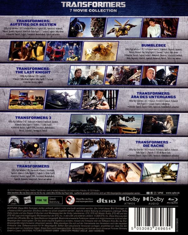 Produktbild: Transformers - 7-Movie Collection [7 BRs]