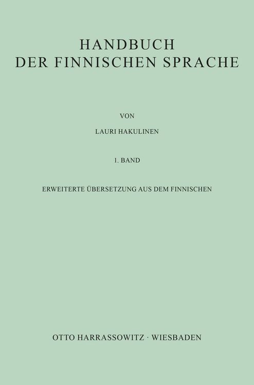 Produktbild: Handbuch der finnischen Sprache