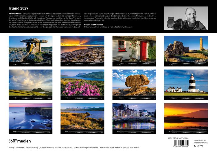 Produktbild: Irland Premiumkalender 2027