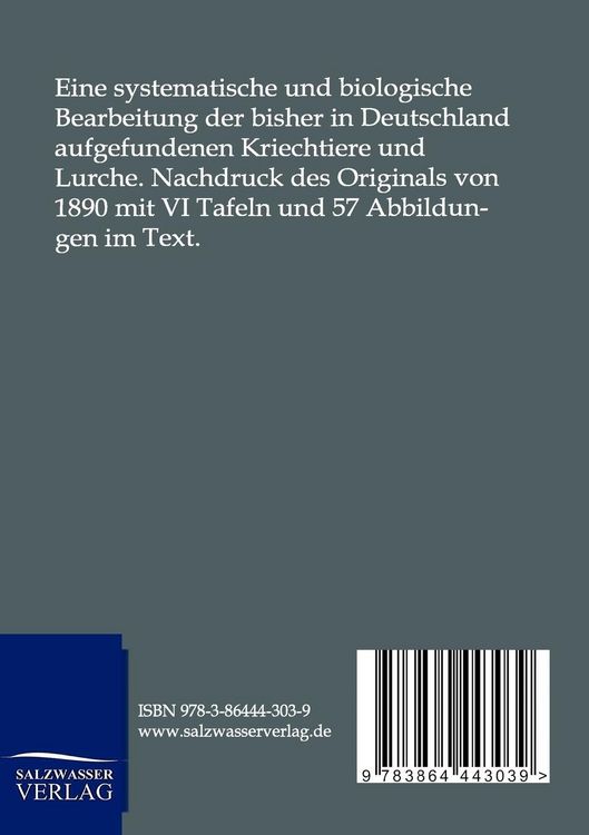 Produktbild: Die Reptilien und Amphibien Deutschlands