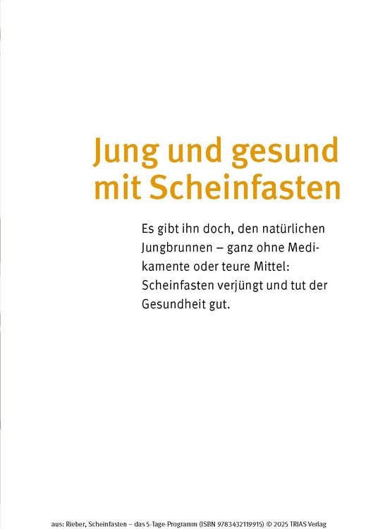 Produktbild: Scheinfasten - das 5-Tage-Programm
