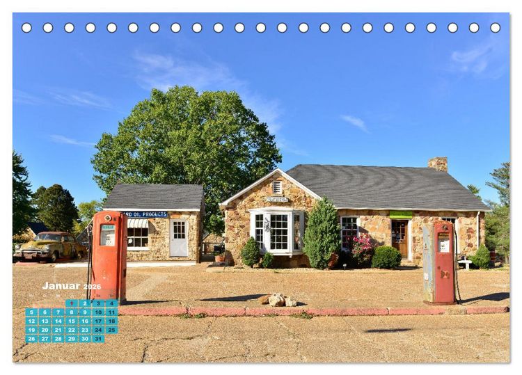 Produktbild: Historic Route 66 - National Scenic Byway (Tischkalender 2026 DIN A5 quer), CALVENDO Monatskalender