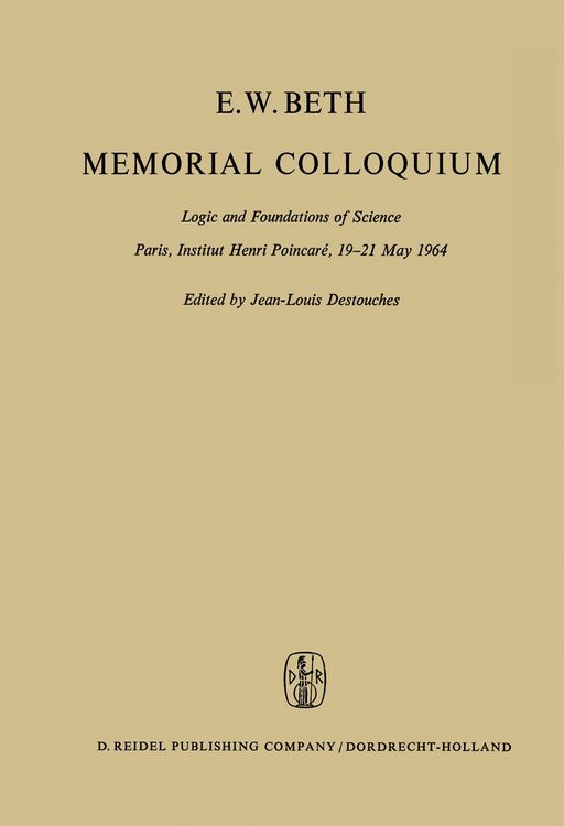 Produktbild: E.W. Beth Memorial Colloquium