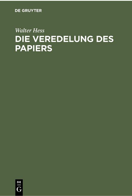 Produktbild: Die Veredelung des Papiers
