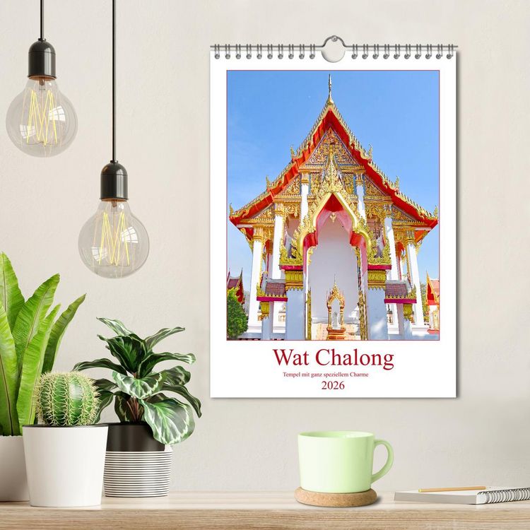 Produktbild: Wat Chalong - Tempel mit ganz speziellem Charme (Wandkalender 2026 DIN A4 hoch), CALVENDO Monatskalender
