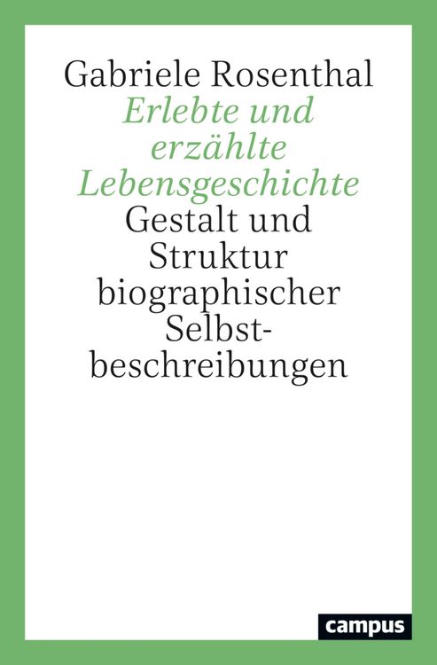 Produktbild: Erlebte und erz&auml;hlte Lebensgeschichte
