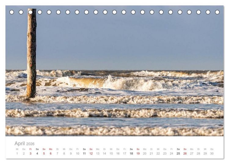 Produktbild: St. Peter-Ording. Deutschlands gr&ouml;&szlig;te Sandkiste (Tischkalender 2026 DIN A5 quer), CALVENDO Monatskalender