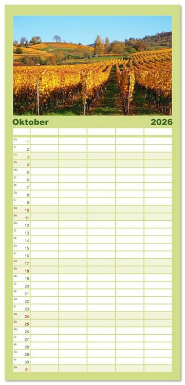 Produktbild: Familienplaner 2026 - Heppenheim - Weinstadt unter der Starkenburg mit 5 Spalten (Wandkalender, 21 x 45 cm) CALVENDO