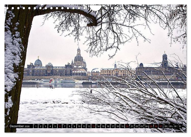 Produktbild: WUNDERVOLLES DRESDEN (Wandkalender 2026 DIN A4 quer), CALVENDO Monatskalender