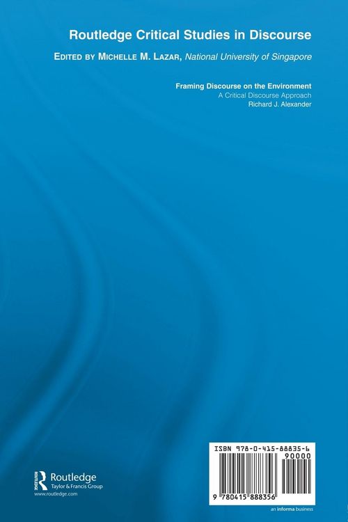 Produktbild: Framing Discourse on the Environment