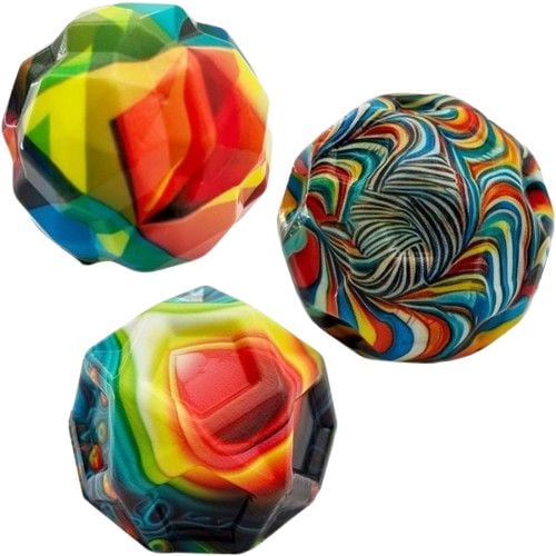 Produktbild: Schildkr&ouml;t 970144 - High Bounce B&auml;lle 3er Set, Gummiball flummi&auml;hnlich, 6,3cm