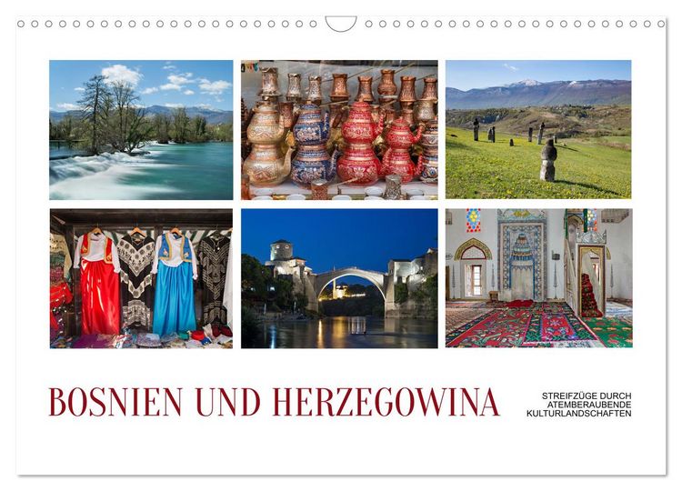 Produktbild: Bosnien und Herzegowina - Streifz&uuml;ge durch atemberaubende Kulturlandschaften (Wandkalender 2026 DIN A3 quer), CALVENDO Monatskalender