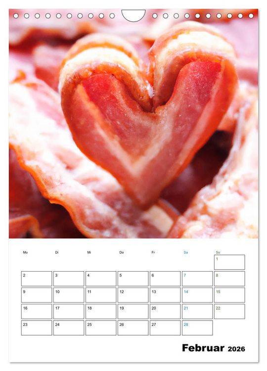 Produktbild: Bacon Kalender - Wir lieben Bacon (Wandkalender 2026 DIN A4 hoch), CALVENDO Monatskalender