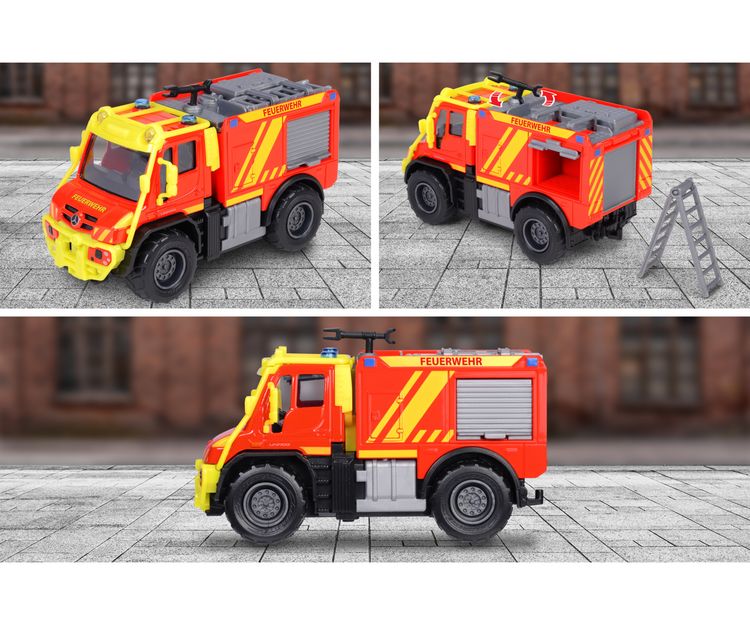 Produktbild: Majorette Unimog U530 Fire Truck Fertigmodell Einsatzfahrzeug Modell
