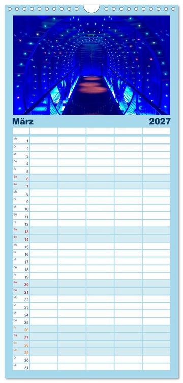 Produktbild: Familienplaner 2027 - Kreuzfahrtpiraten mit 5 Spalten (Wandkalender, 21 x 45 cm) CALVENDO