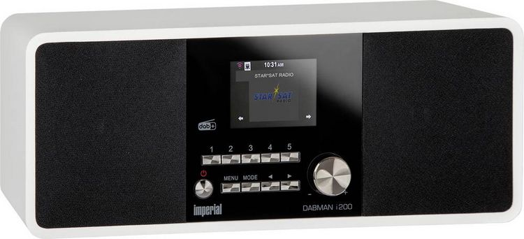 Produktbild: Imperial Dabman i200 Internet Tischradio DAB+, UKW, Internet AUX, USB, Internetradio Wei&szlig;