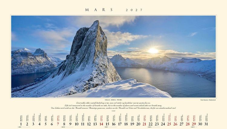 Produktbild: Panorama Norwegen 2027 Wandkalender