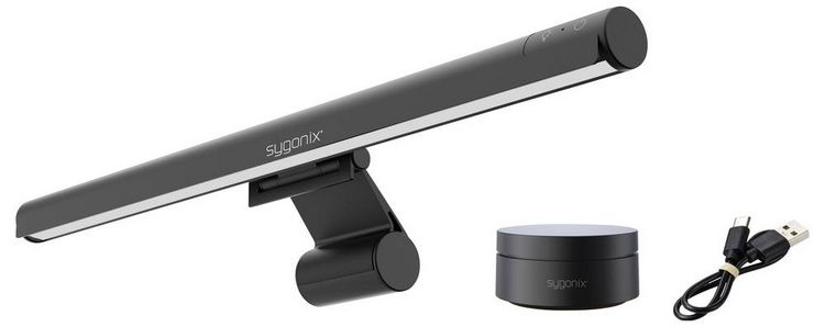 Produktbild: Sygonix SY-7459572 LED Bildschirmleuchte LED Schwarz
