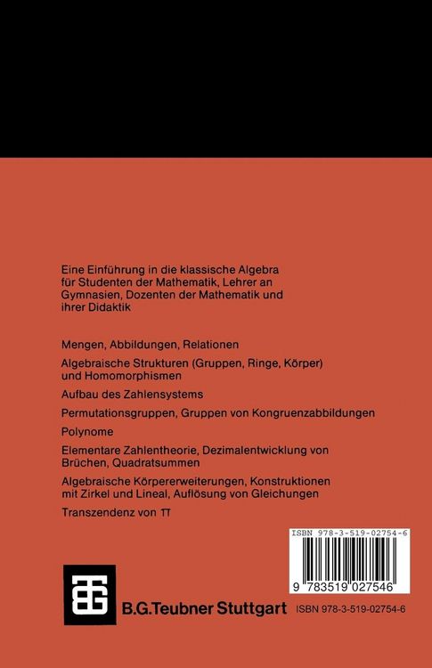 Produktbild: Grundz&uuml;ge der Algebra