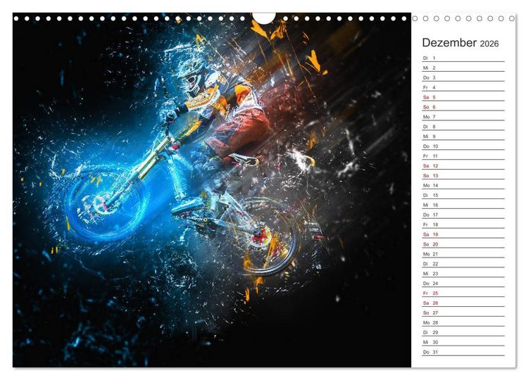 Produktbild: Downhill Explosion (Wandkalender 2026 DIN A3 quer), CALVENDO Monatskalender